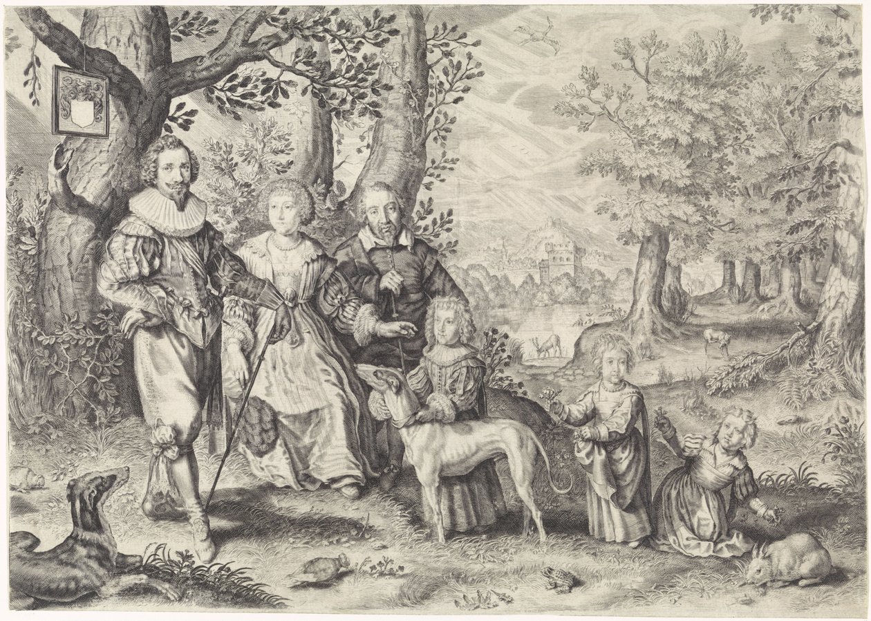 Guy Michel Lejay ve ailesinin portresi by Crispijn van de Passe (II)