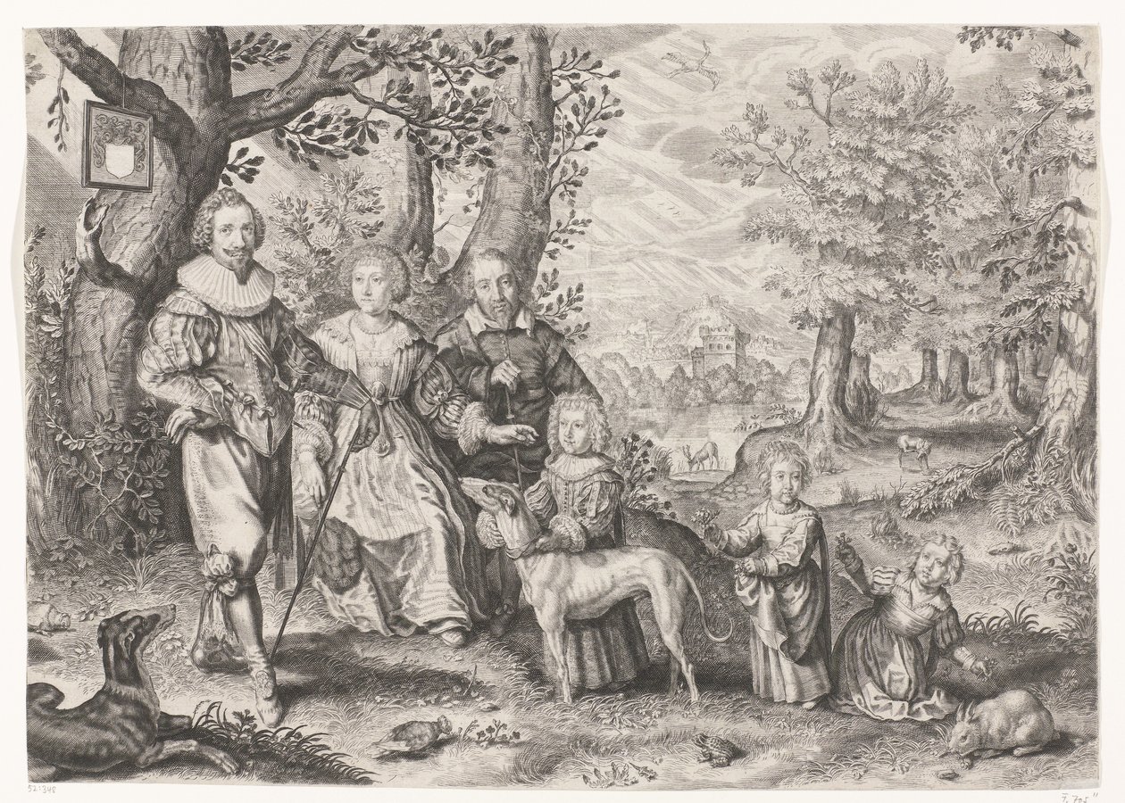 Guy Michel Lejay ve ailesinin portresi by Crispijn van de Passe (II)