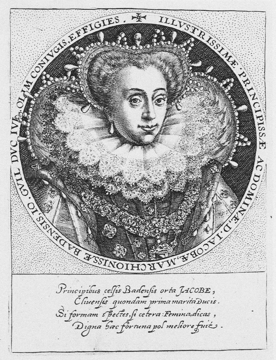 Baden Prensesi Jakobea 1558-1597, yaklaşık 1600 by Crispijn van de Passe the Elder