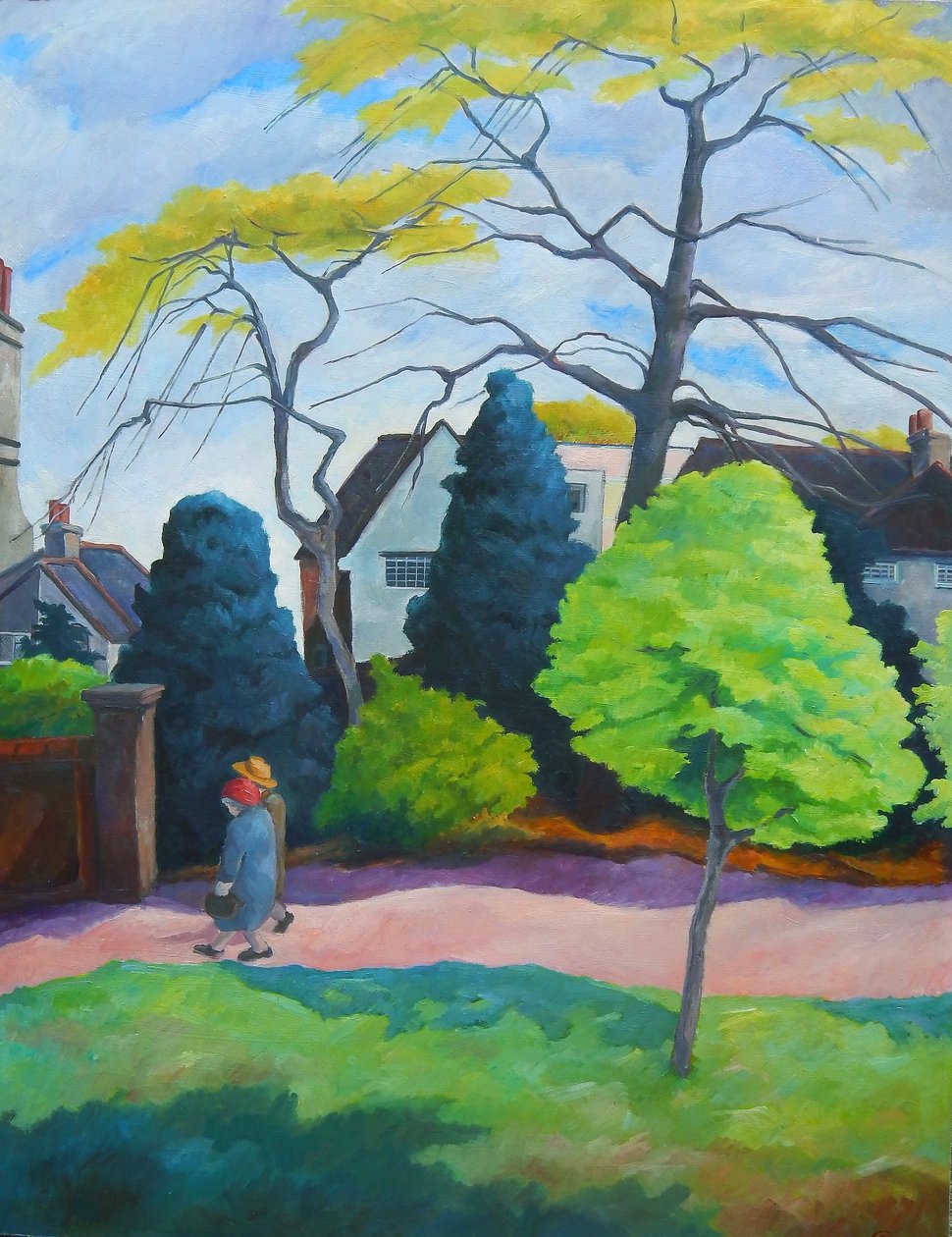 Eski Dostlar, 1985, [panelde yağlı boya] by Cristiana Angelini