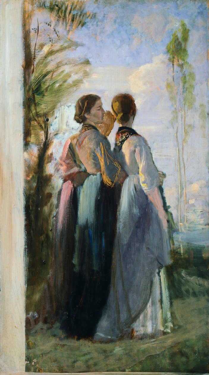Üç Köylü Kadın, Cristiano Banti by Cristiano Banti