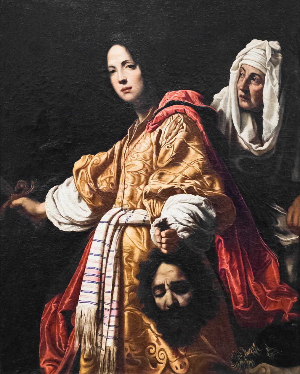 Judith, Holofernes'in başıyla (tuval üzerine yağlıboya) by Cristofano Allori
