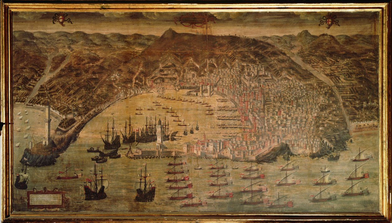 Cenova manzarası by Cristoforo Grassi or Grasso
