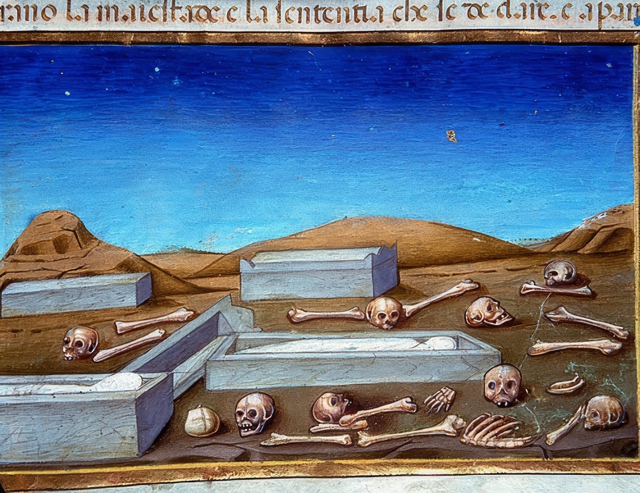 Dünyanın Sonu: Ölüler Mezarlarından Kalkacak (c.149r). 1476 by Cristoforo De Predis