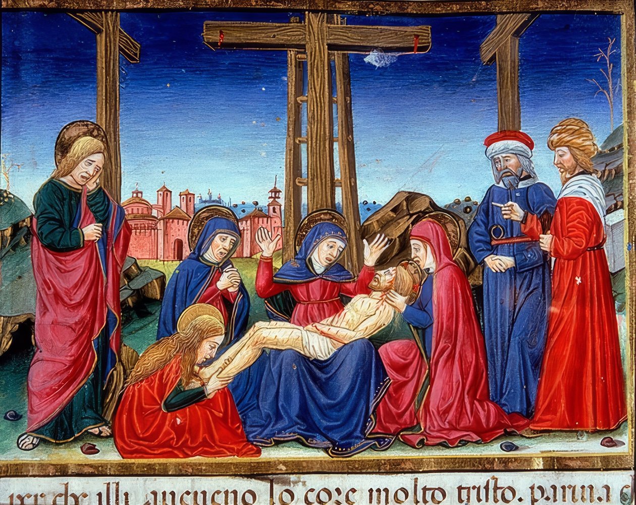 Kreuzabnahme (c.123r). 1476 by Cristoforo De Predis