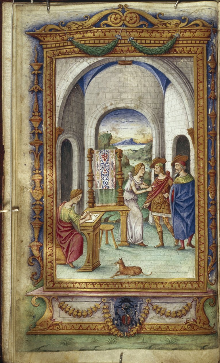 Penelope yazısı, Telemachus ve Laertes Ovid