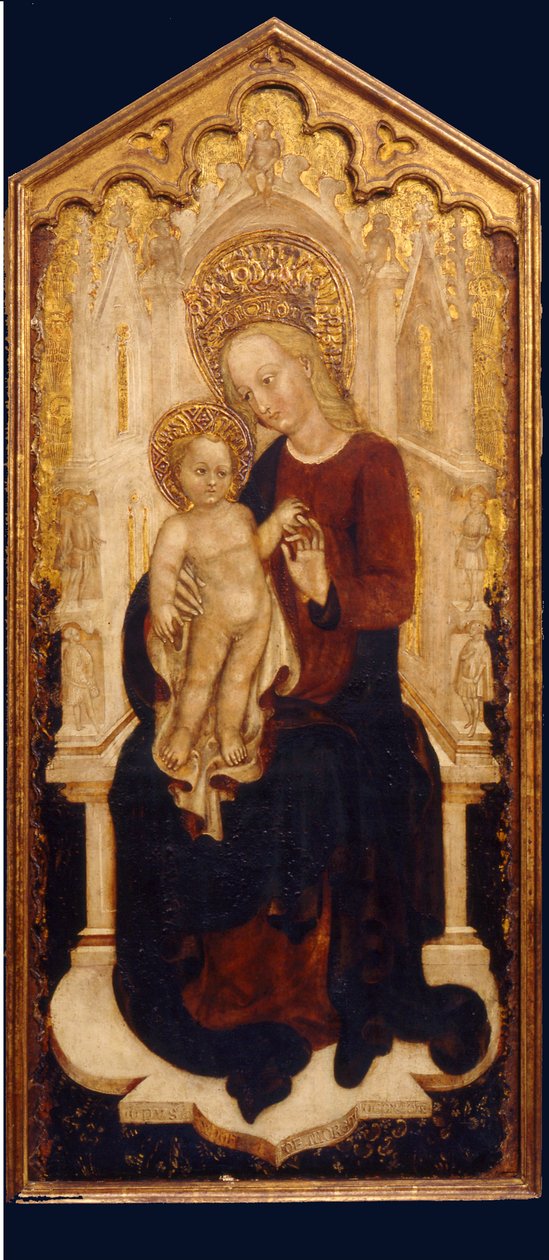Bakire ve Çocuk Enthroned by Cristoforo Moretti