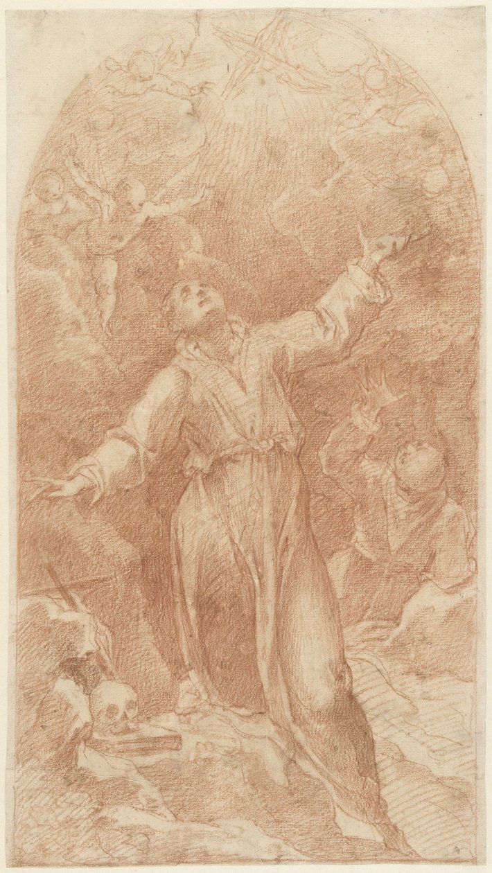 Assisili Francis'in damgalanması by Cristoforo Pomarancio