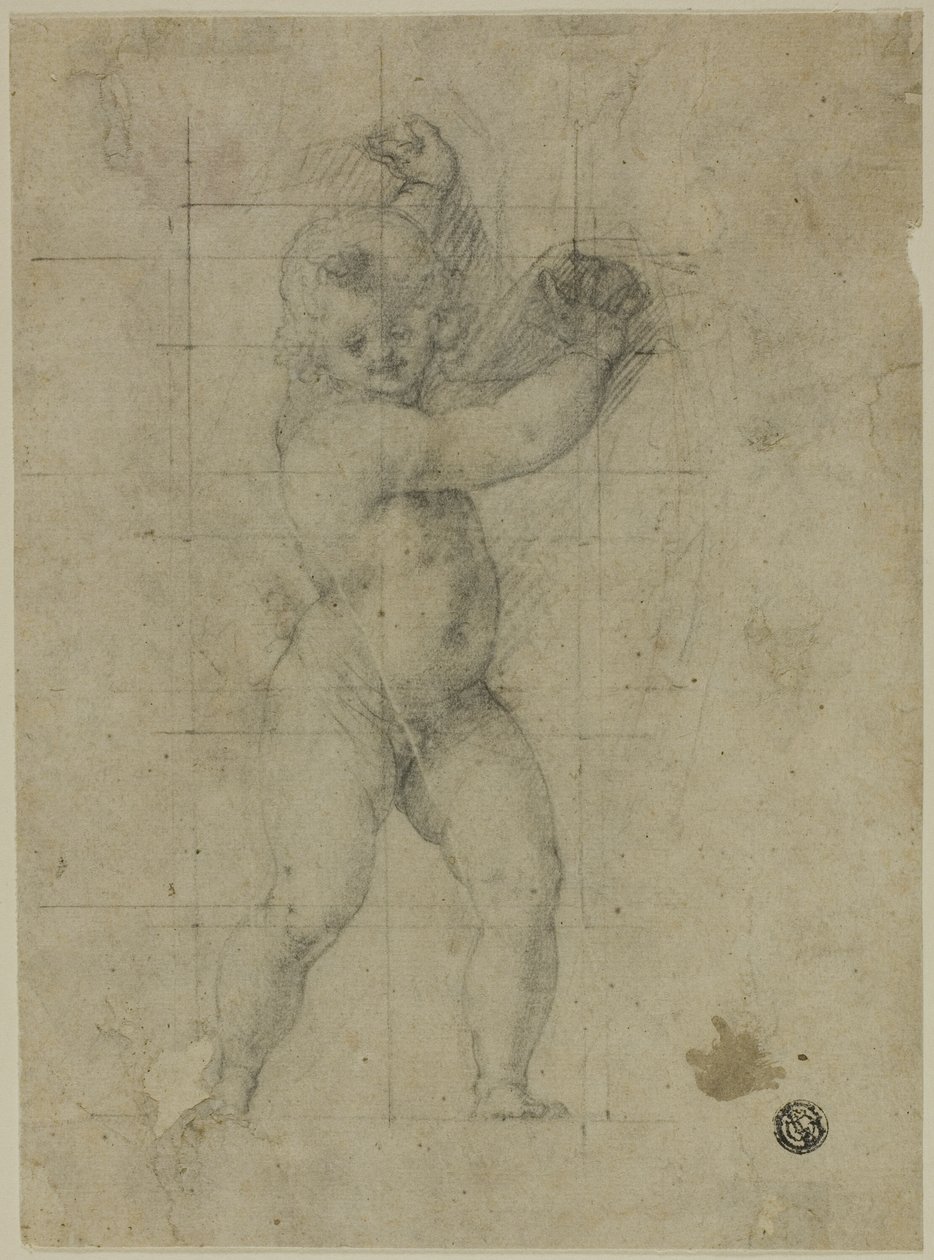 Kolları Yükseltilmiş Putto by Cristoforo Roncalli
