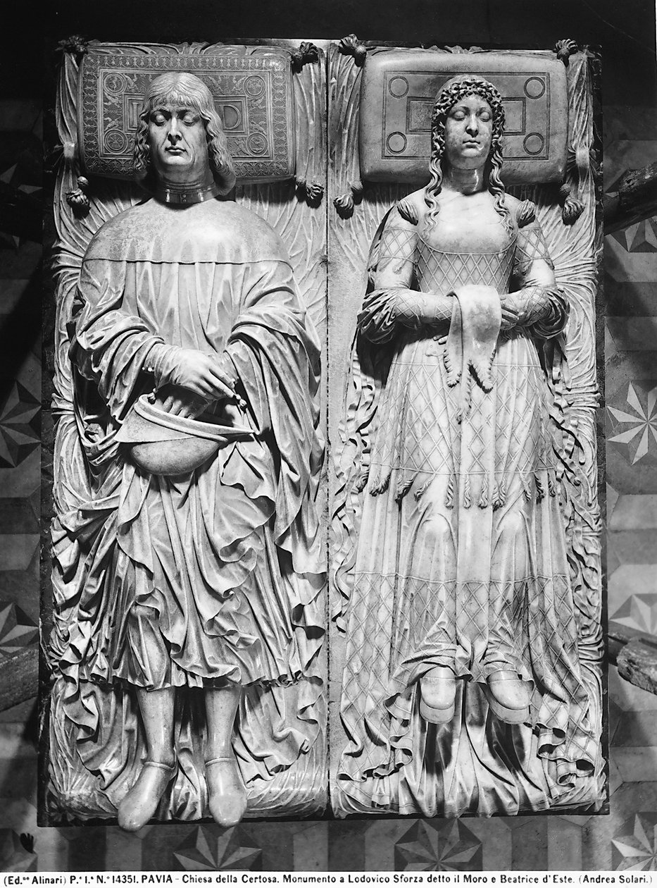 Ludovico Sforza ve Beatrice d'Esteavia'nın cenaze tableti by Cristoforo Solari