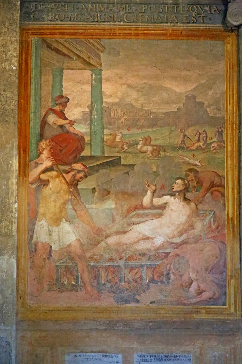 ಹುತಾತ್ಮತೆ, ಬಹುಶಃ ಸೇಂಟ್ ಲಾರೆನ್ಸ್ ಟರ್ಕಿಯ by Cristoforo and Tempesta, Antonio Roncalli