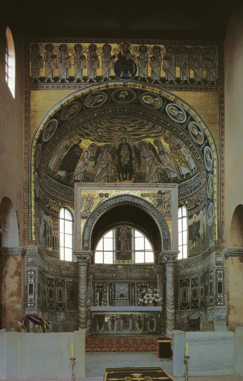Apsis ve mozaikli ciborium, yaklaşık 540 by Croatian School