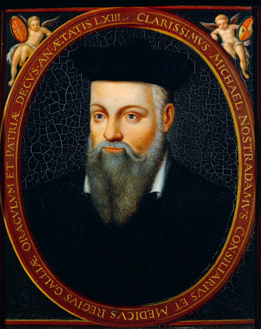 Nostradamus (Saint-Remy-de-Provence) adlı Michel de Notre Dame portresi by César de Nostredame
