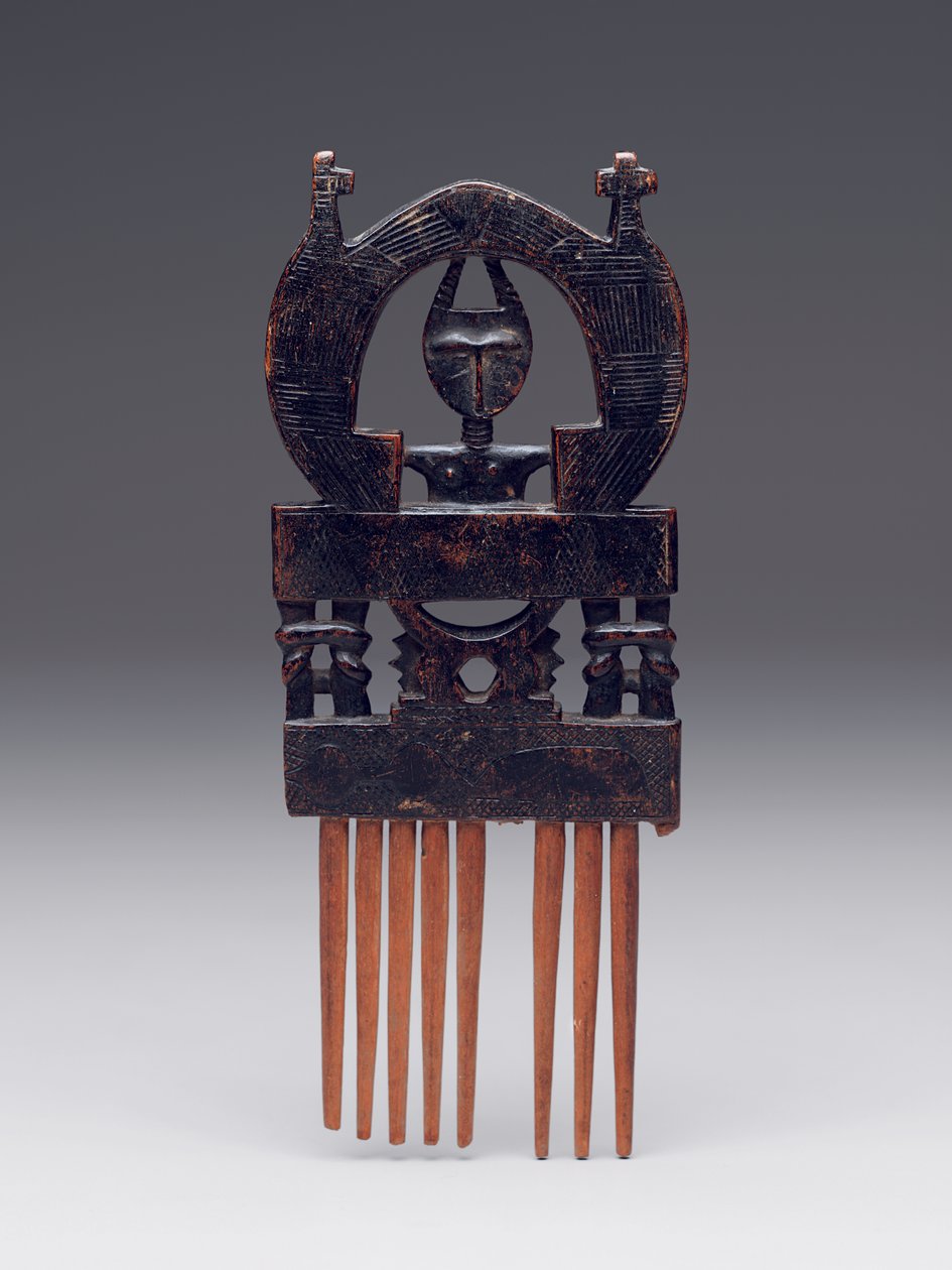 Comb (duafe), late 19th or early 20th century (wood) by Culture Asante