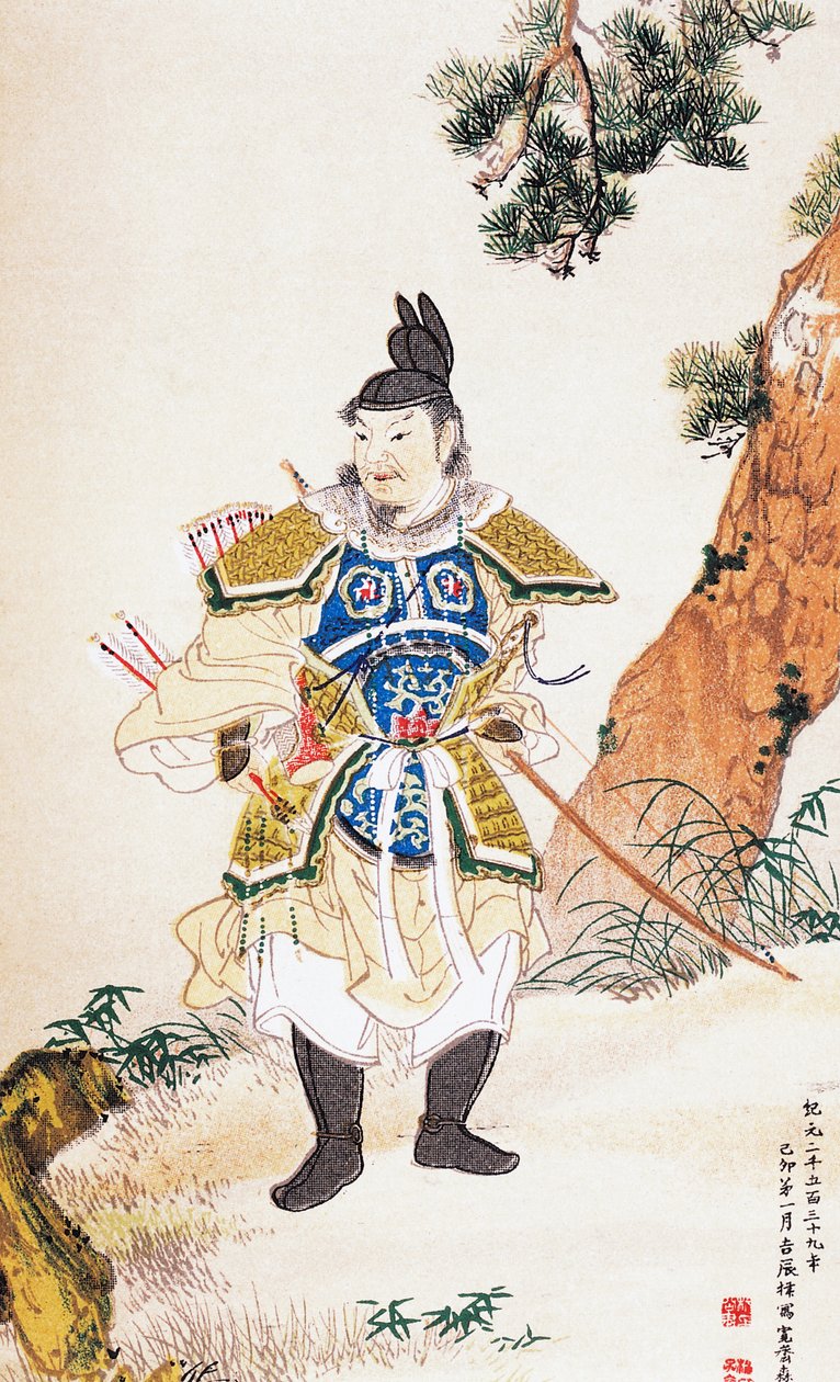 Samuray, ukiyo-e sanat baskısı, Tosa okulu, gravür, Japon uygarlığı, Edo dönemi by Culture Edo