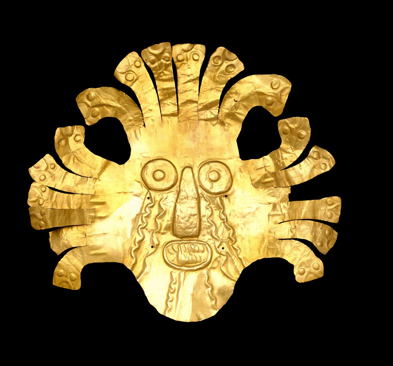 Başlık süsü, MÖ 400 - MS 600 (altın) by Culture Nazca