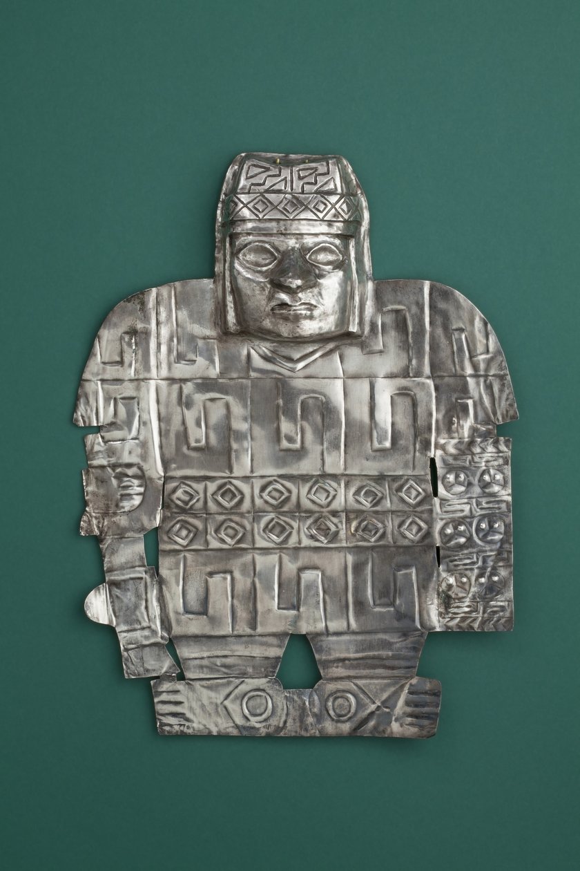 Savaşçı, MS 650-900 (dövülmüş, kesilmiş ve kovalanmış gümüş) by Culture Wari