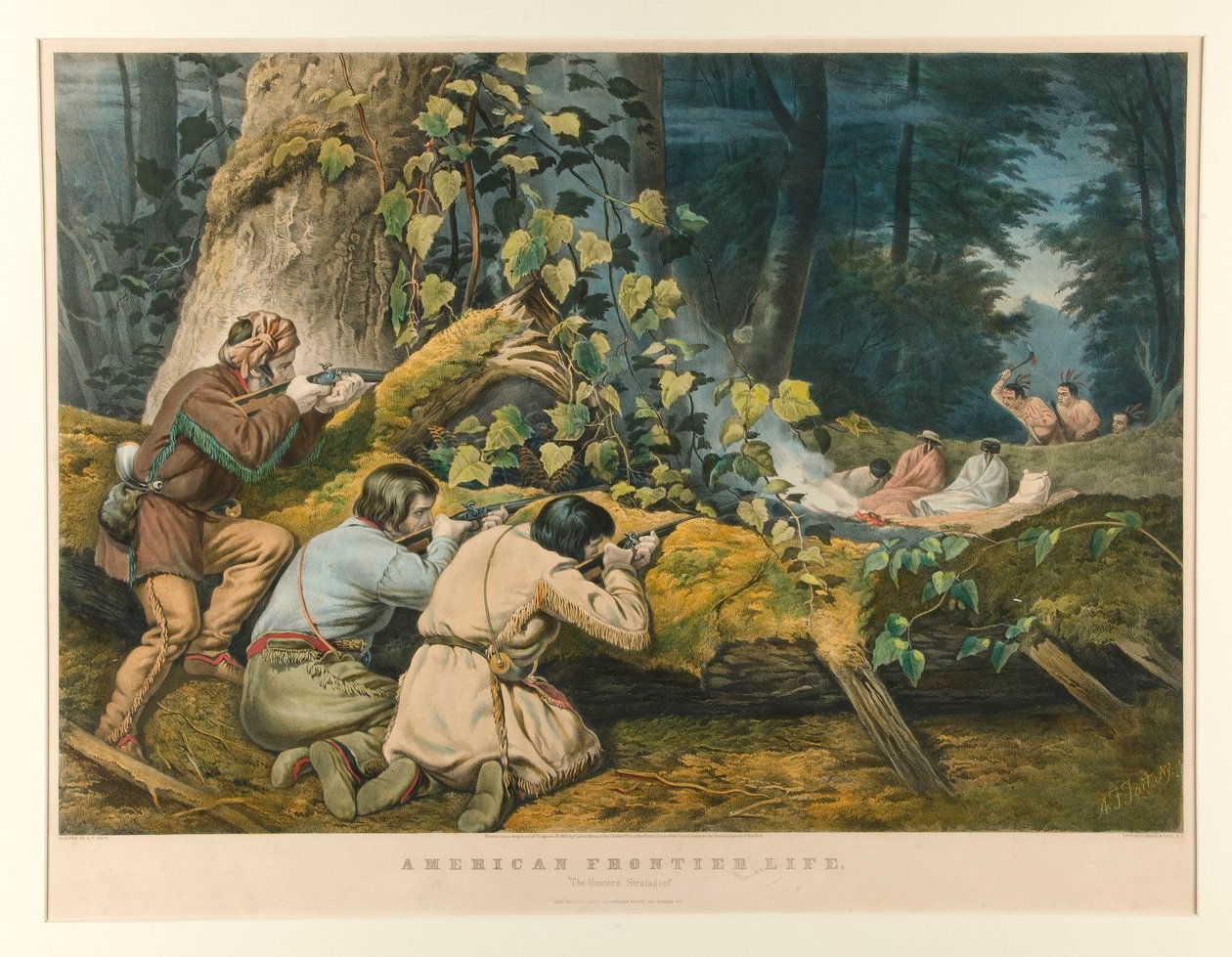 Amerikan Sınır Yaşamı by Currier and Ives