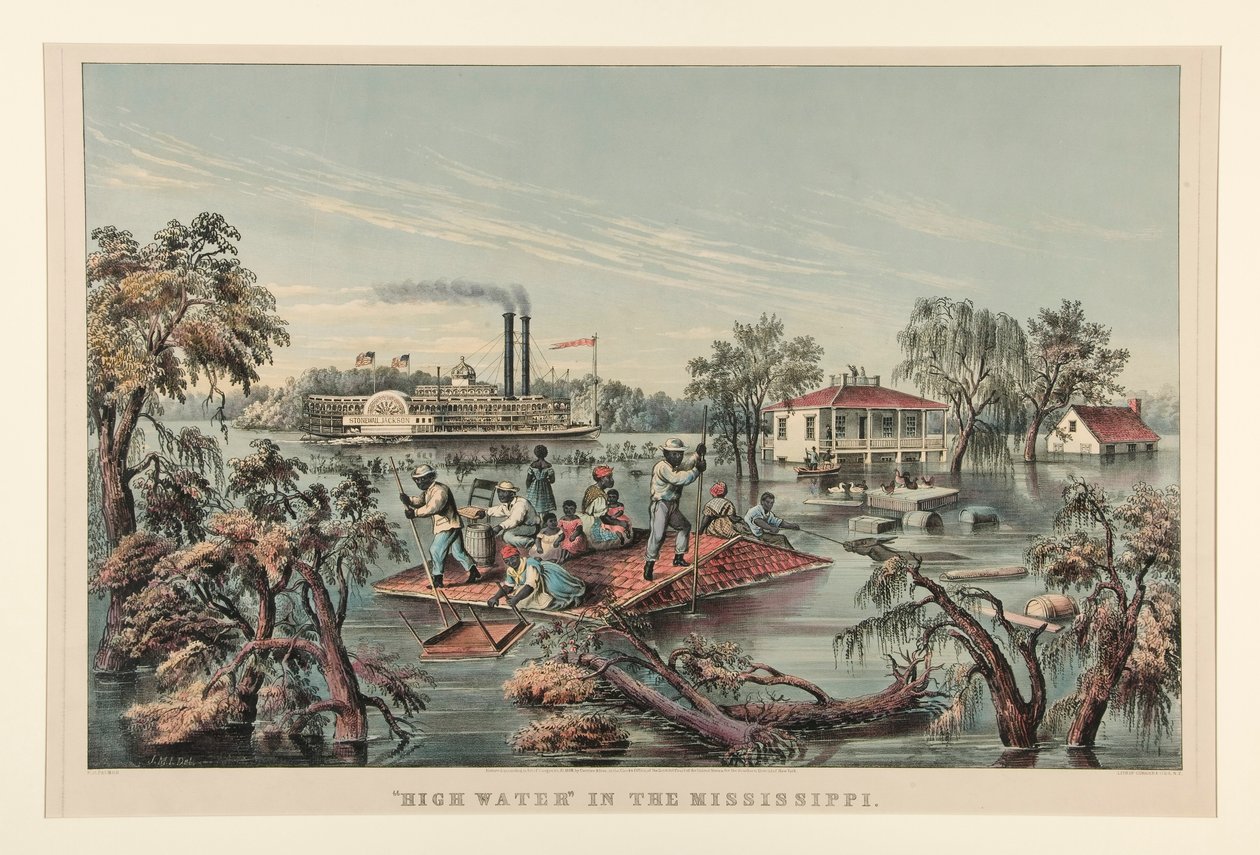 :Yüksek su by Currier and Ives