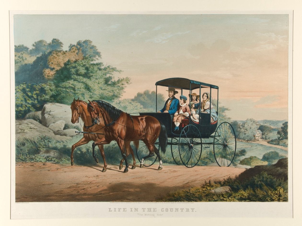 Ülkede Yaşam./ by Currier and Ives