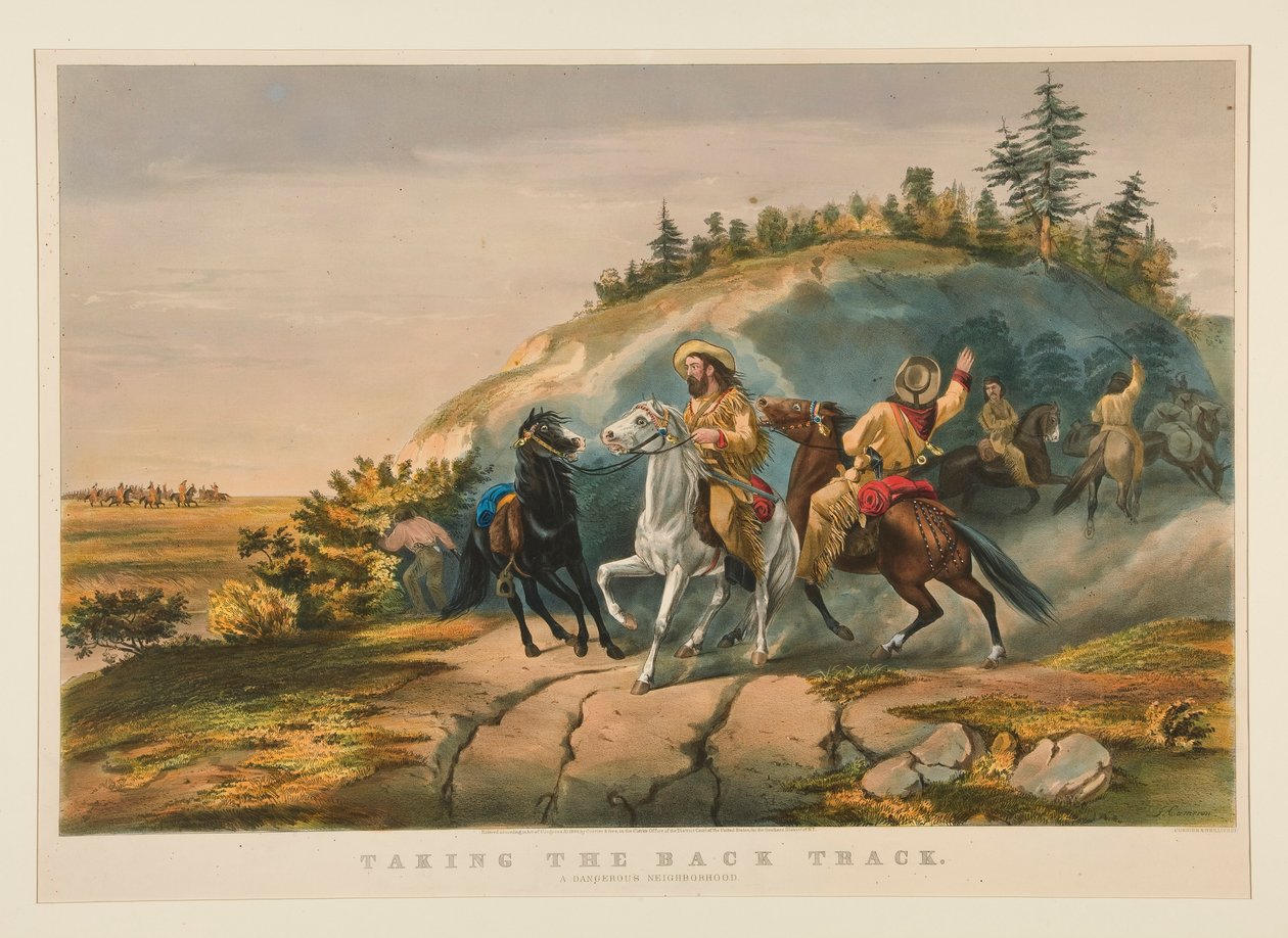 Geri Yola Çıkmak / Tehlikeli Bir Mahalle by Currier and Ives