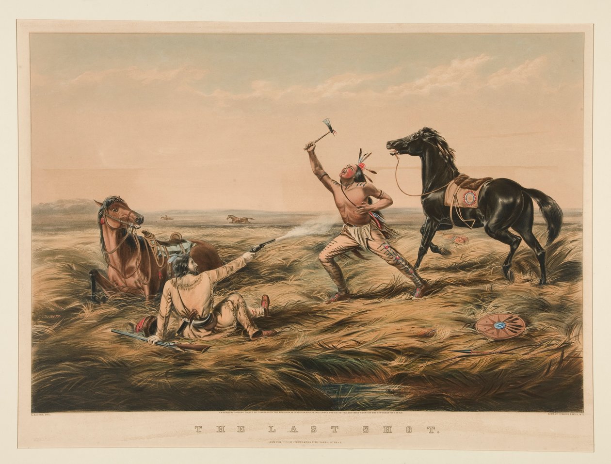 son atış by Currier and Ives