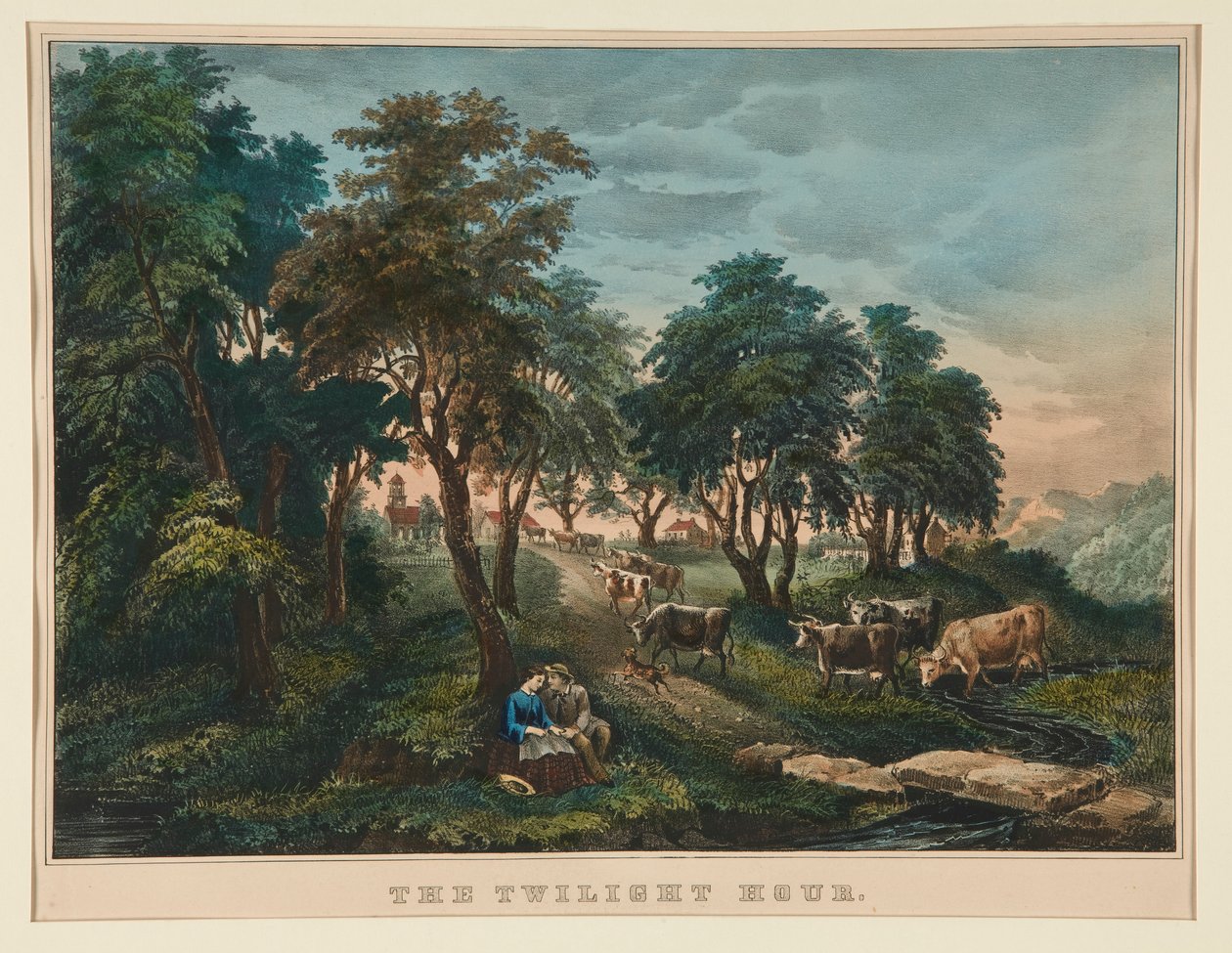 Alacakaranlık Saati. by Currier and Ives