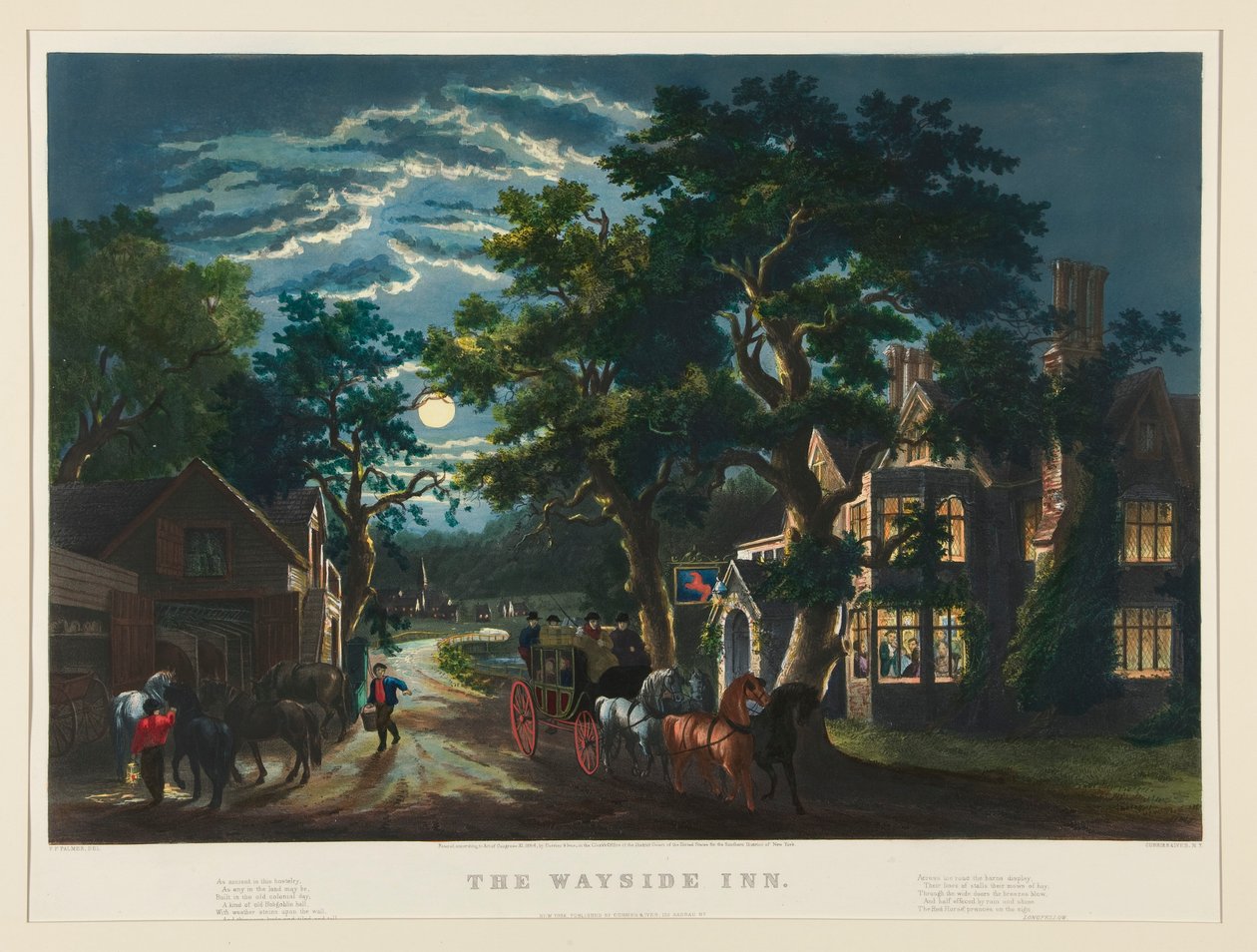 Yol Kenarı Hanı by Currier and Ives