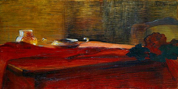 Bir Şaft Güneş Işığı, Natürmort by Curt Herrmann