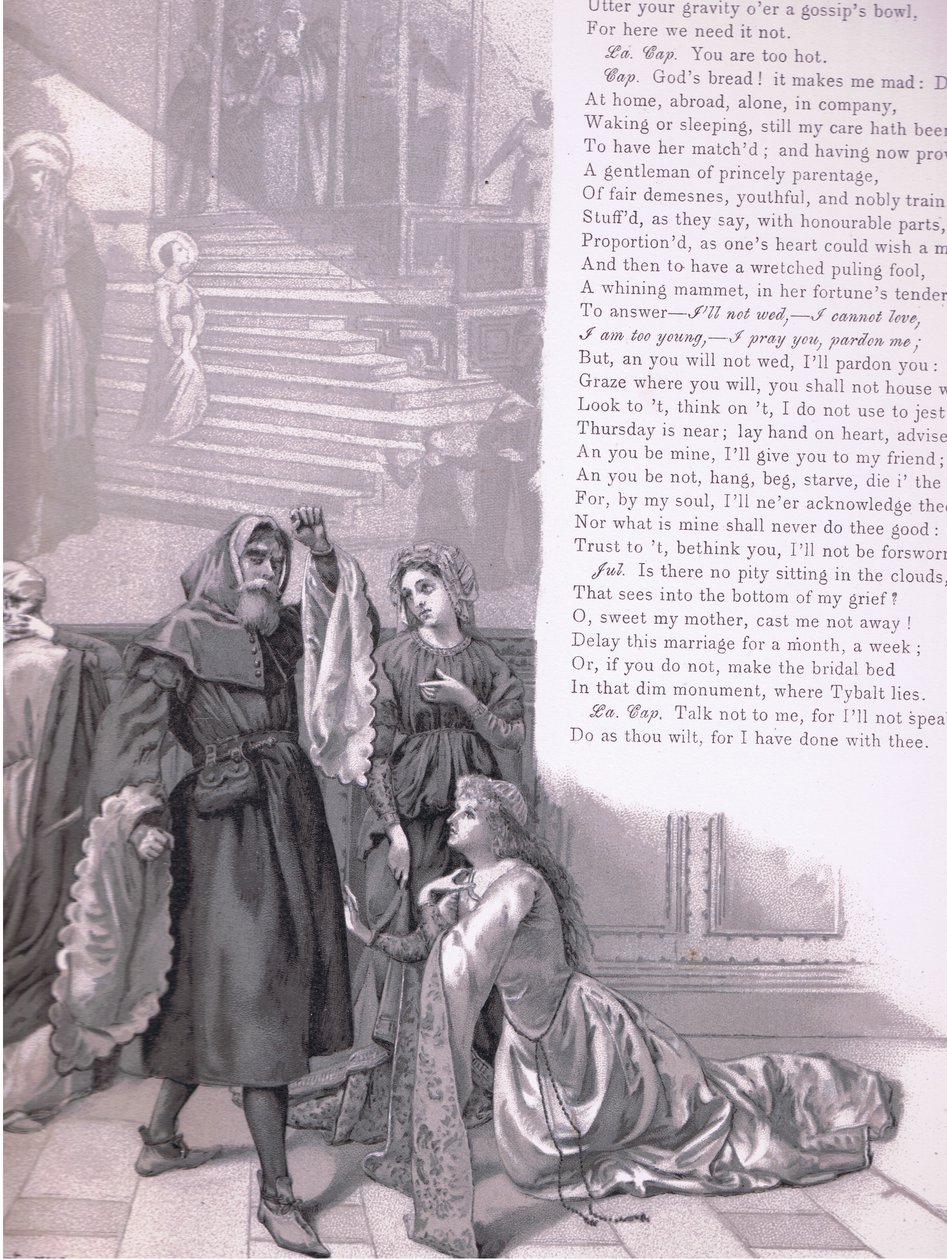 Juliet: "Bulutlarda oturan merhamet yok mu?", Romeo ve Juliet