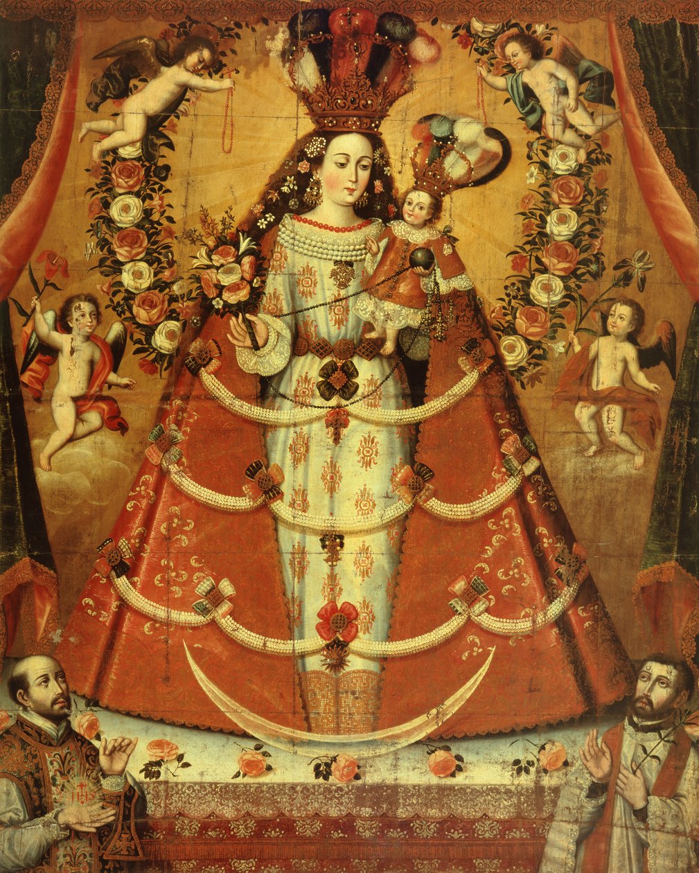 Tesbih Meryem Ana (yağ) by Cuzco School