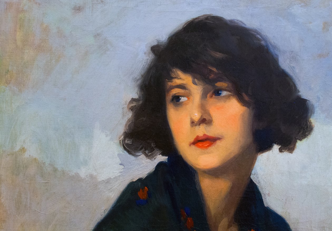 Zena se zelenym salemnEspanol: Mujer con el chal verdenİngilizce: Yeşil şallı kadınFrancais : Femme au chale vertnPortekizce: Yeşil şallı kadın: n by Eugene Cyprian Boulet