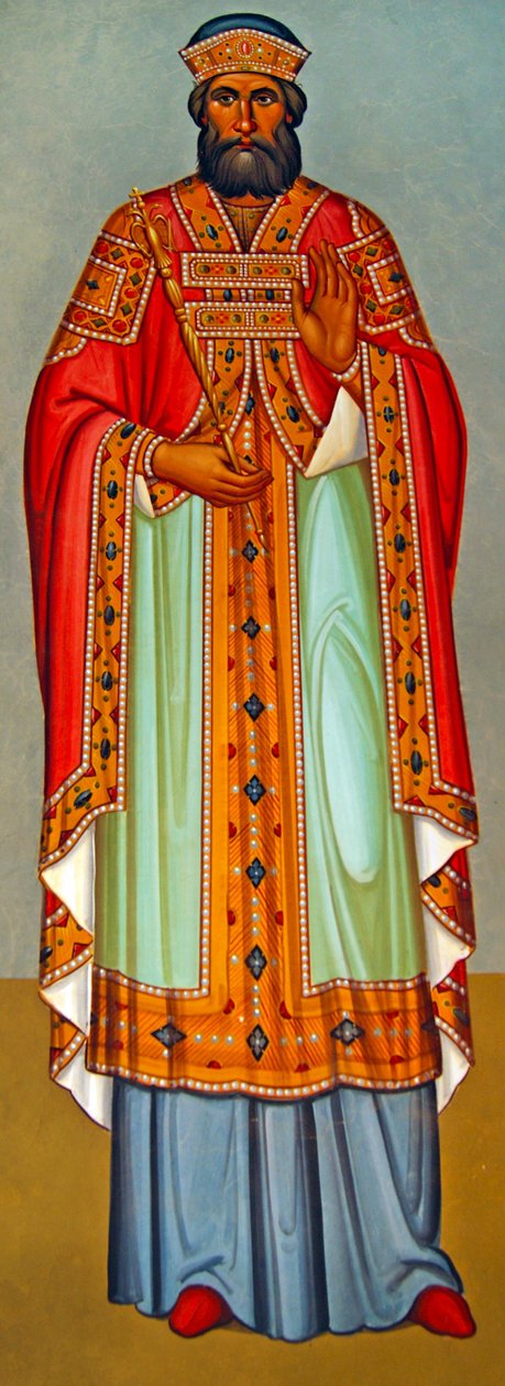 Tören cübbesi giymiş bir Kıbrıslı Rahip, Kıbrıs by Cypriot