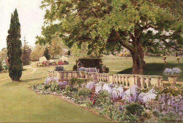 Otsu Sınırdan Görülen Resmi Bahçeler by Cyril Ward