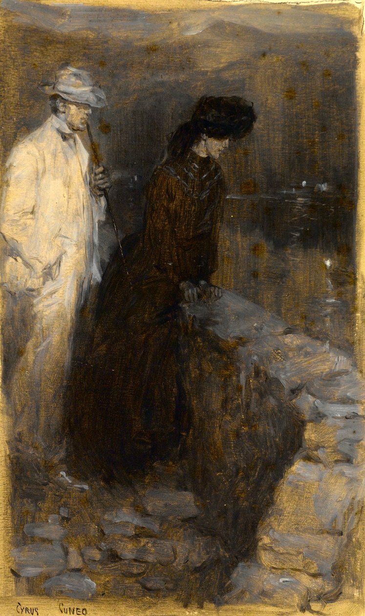 Gece Sahnesi: Dalgın Çift by Cyrus Cuneo