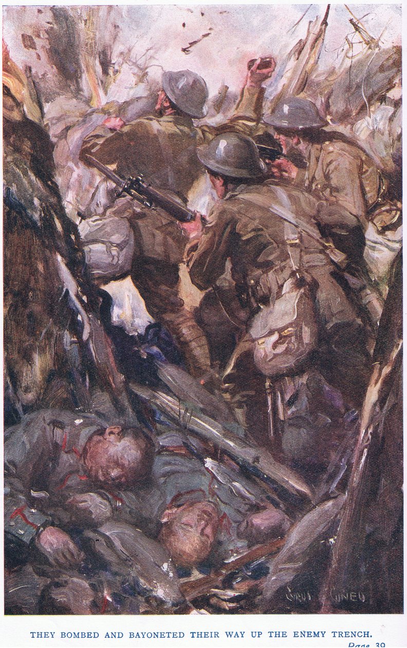 Düşman siperine kadar bombaladılar ve süngülediler by Cyrus Cuneo