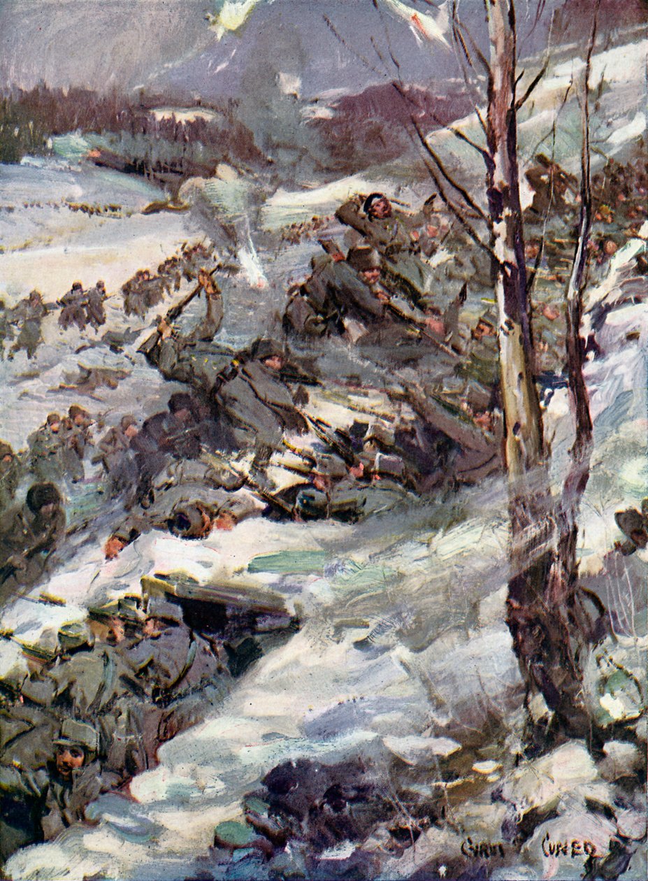 World War I- The Russians cross the Carpathians by Cyrus Cuneo