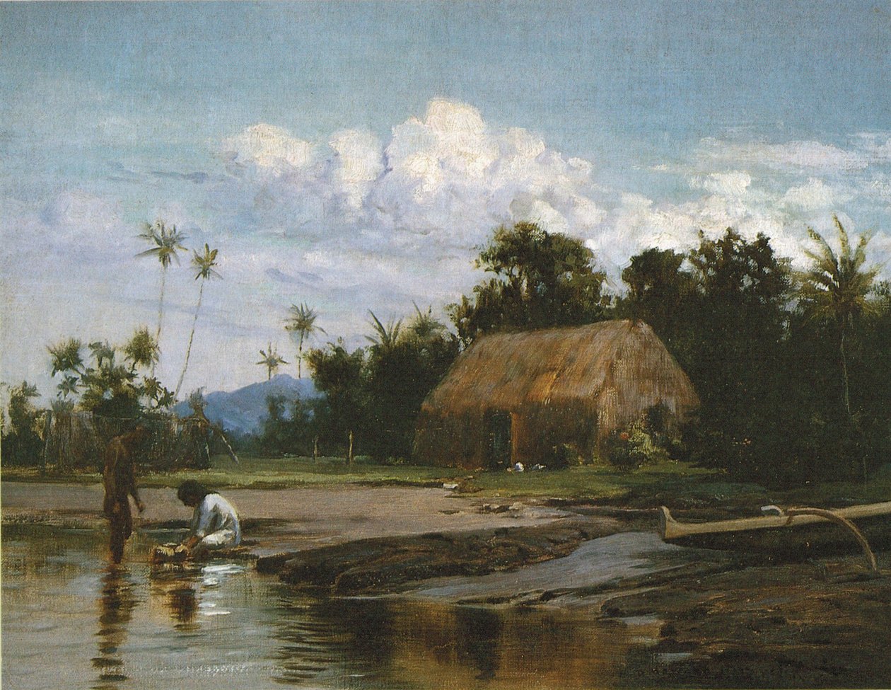 İki Figürlü Çim Ev by D. Howard Hitchcock