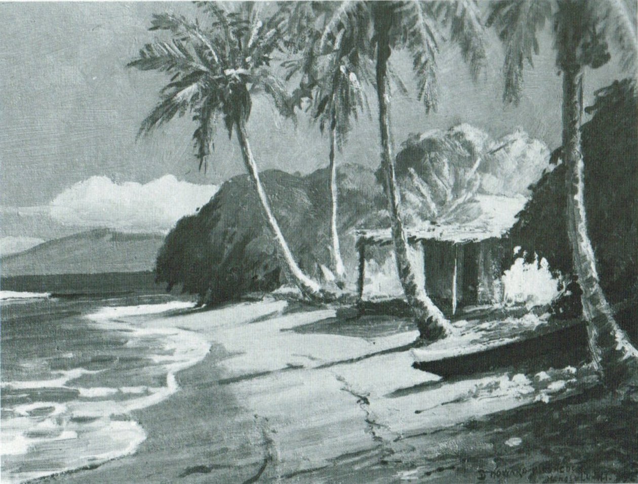 Sabah Işığı - Lahaina, Maui by D. Howard Hitchcock