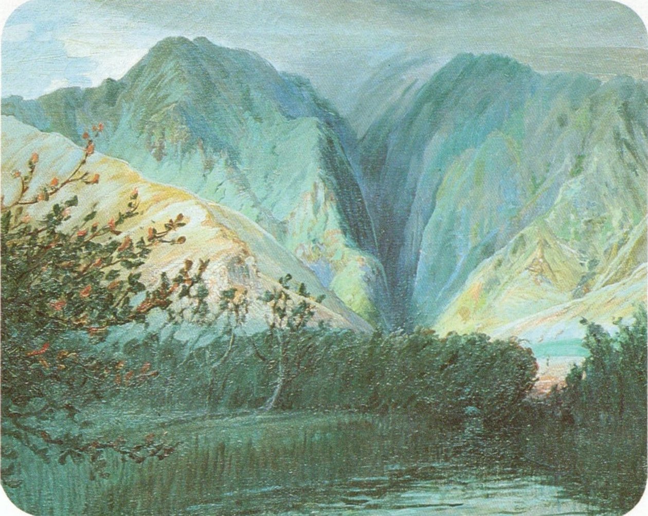 Kutsal Şelaleler, Oahu by D. Howard Hitchcock