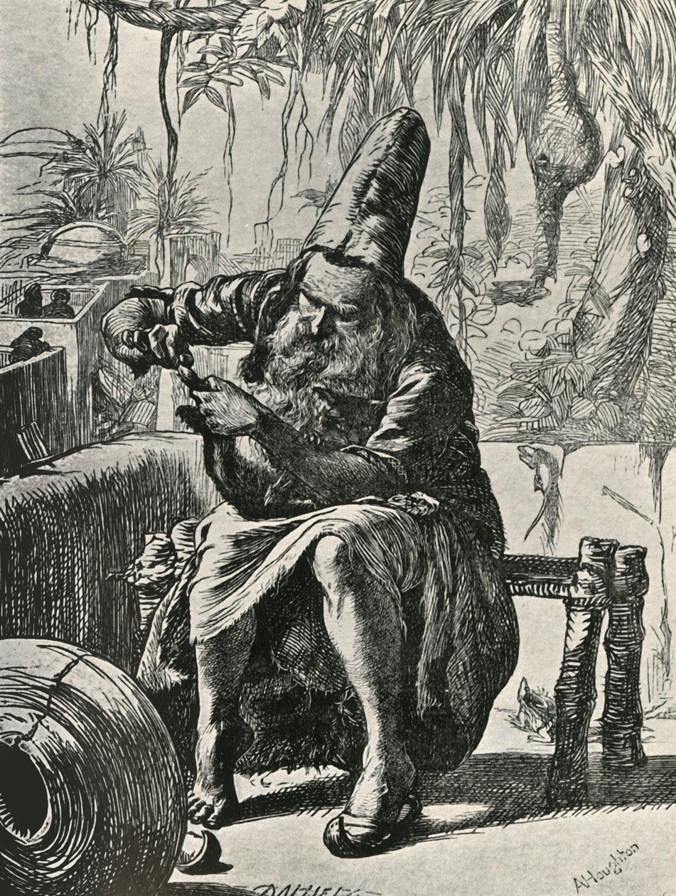Derviş Kedinin Kuyruğundaki Tüyleri Yolar, 1906. by Dalziel Brothers