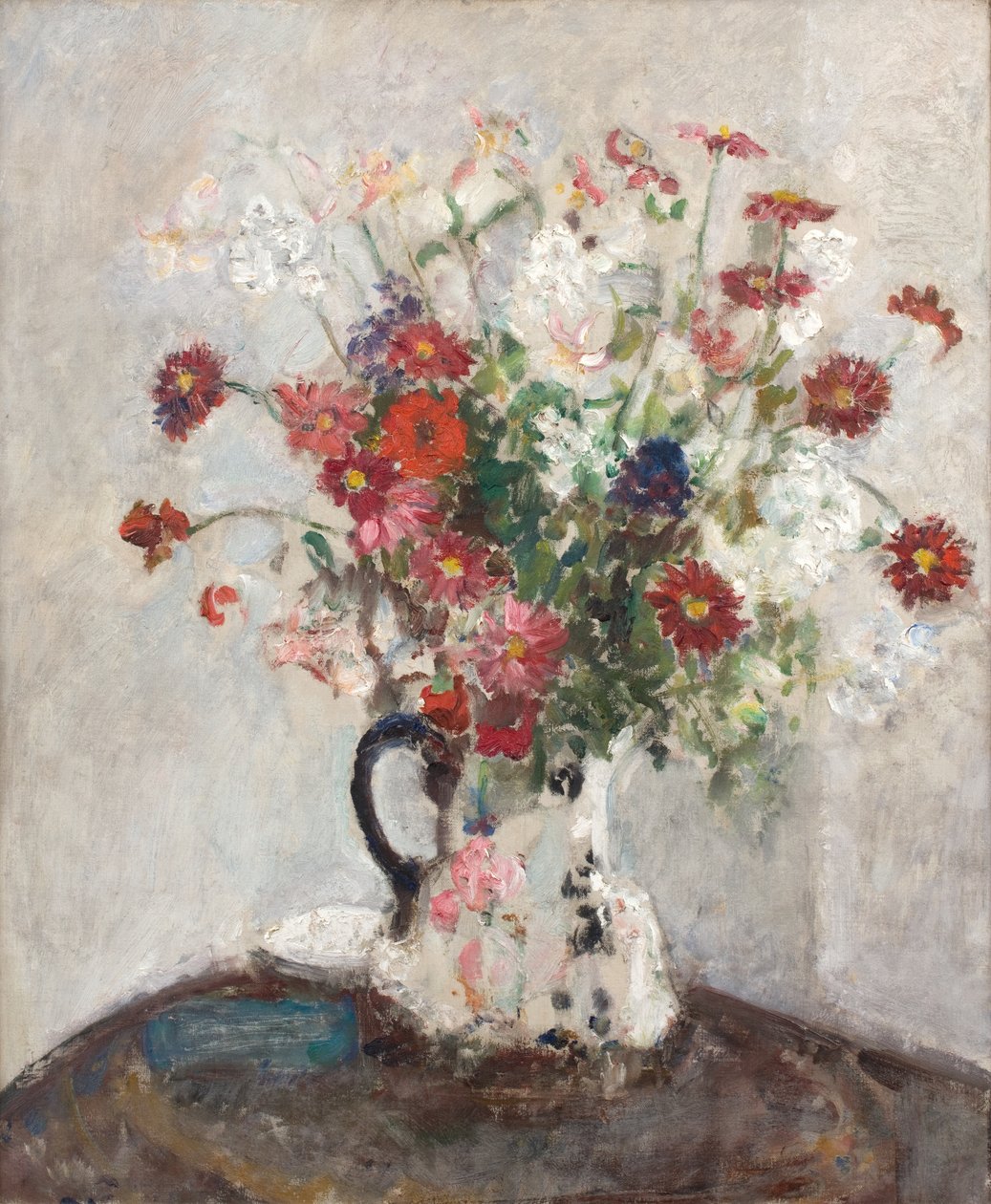Sürahideki Çiçekler, 1925 civarı (tuval üzerine yağlıboya) by Dame Ethel Walker