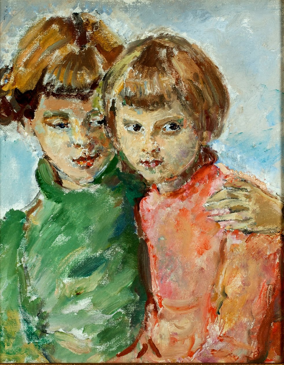 Iris ve Kathleen (tuval üzerine yağlıboya) by Dame Ethel Walker