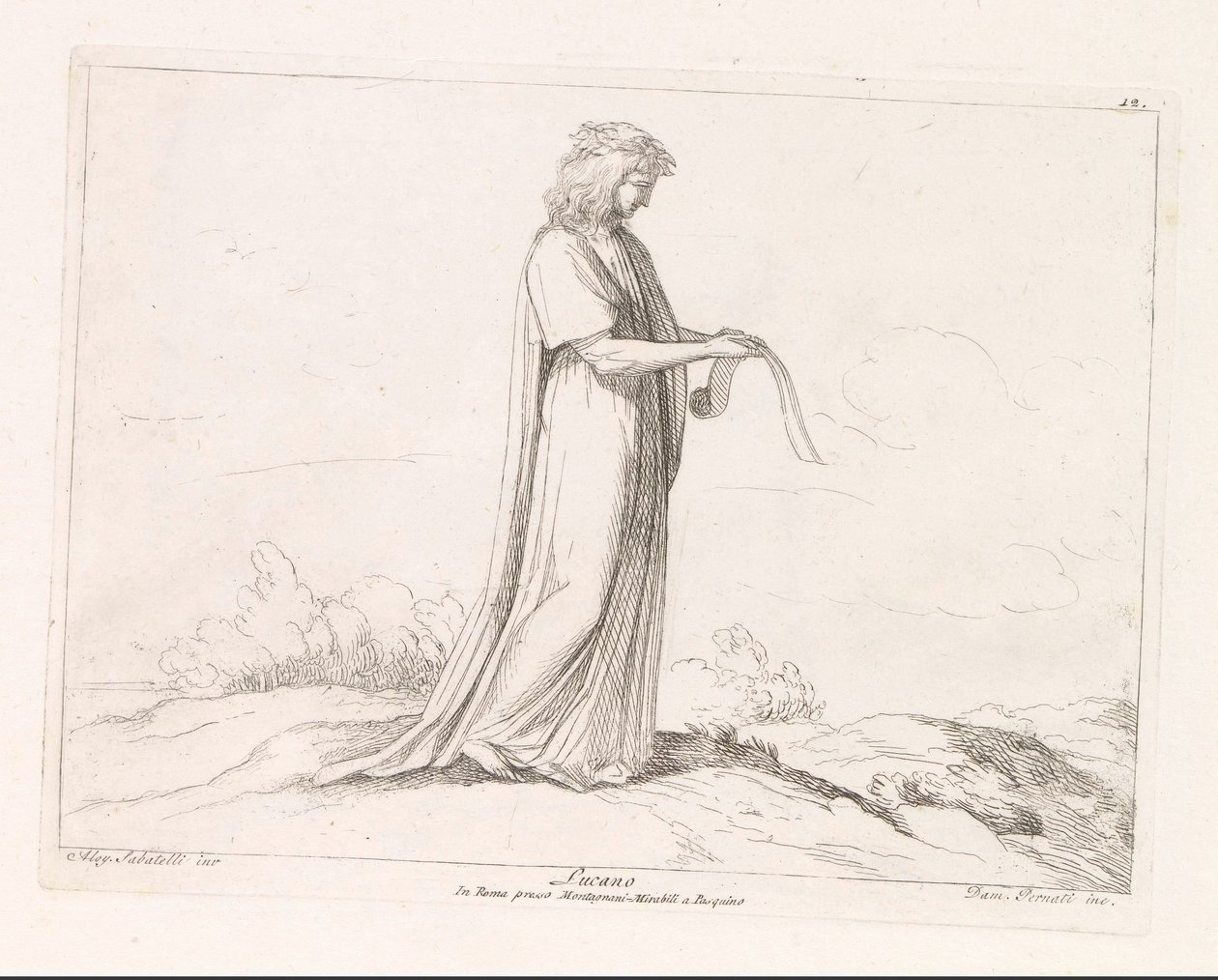 Lucian van Samosata Lucano (nesne üzerindeki başlık) by Damiano Pernati