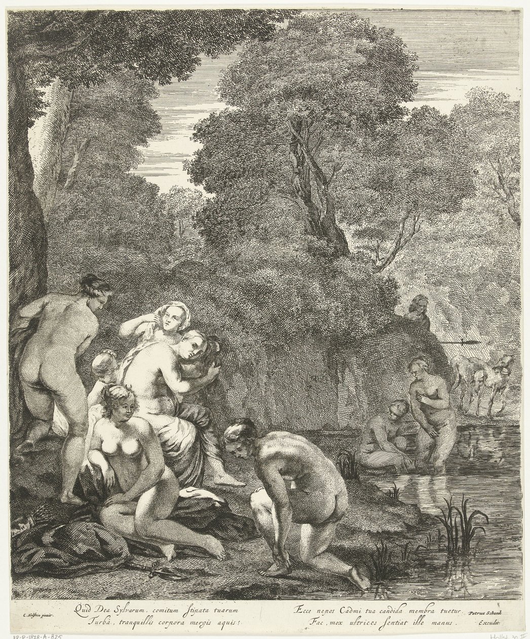 Actaeon tarafından keşfedilen Diana ve perileri by Dancker Danckerts