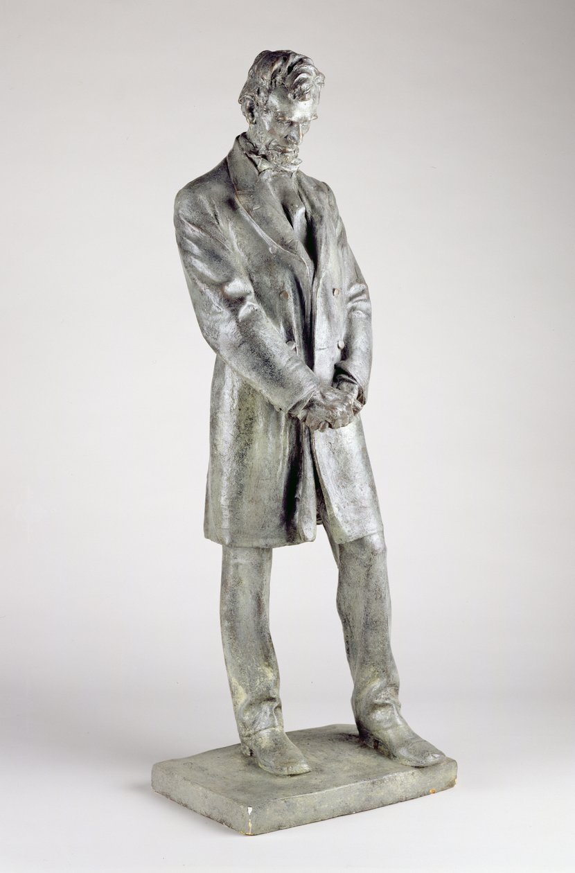 Abraham Lincoln (1809-65), 1911 (bronz alçı) by Daniel Chester French