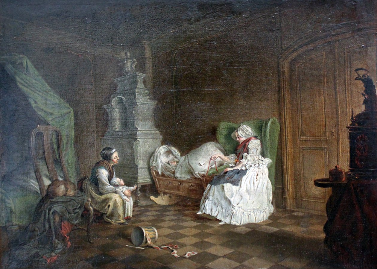 aile sahnesi by Daniel Nikolaus Chodowiecki