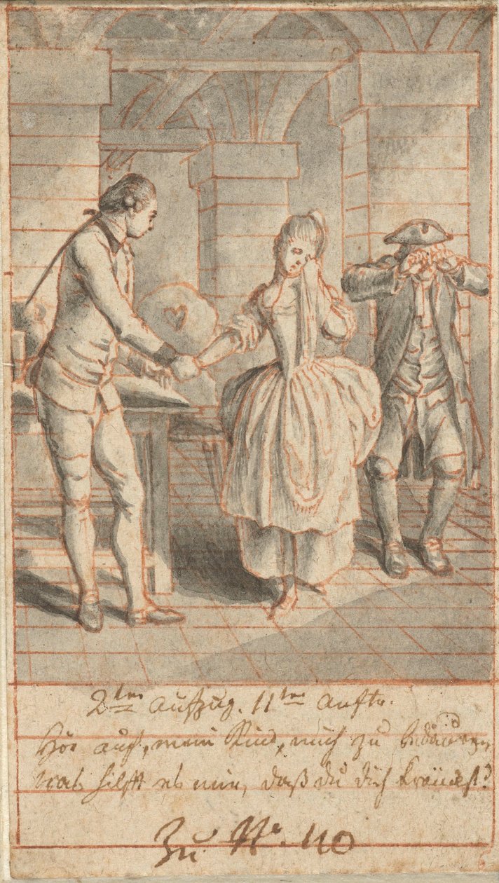 Louise ve Babası Johann Ludwig Hapishanede Alexis