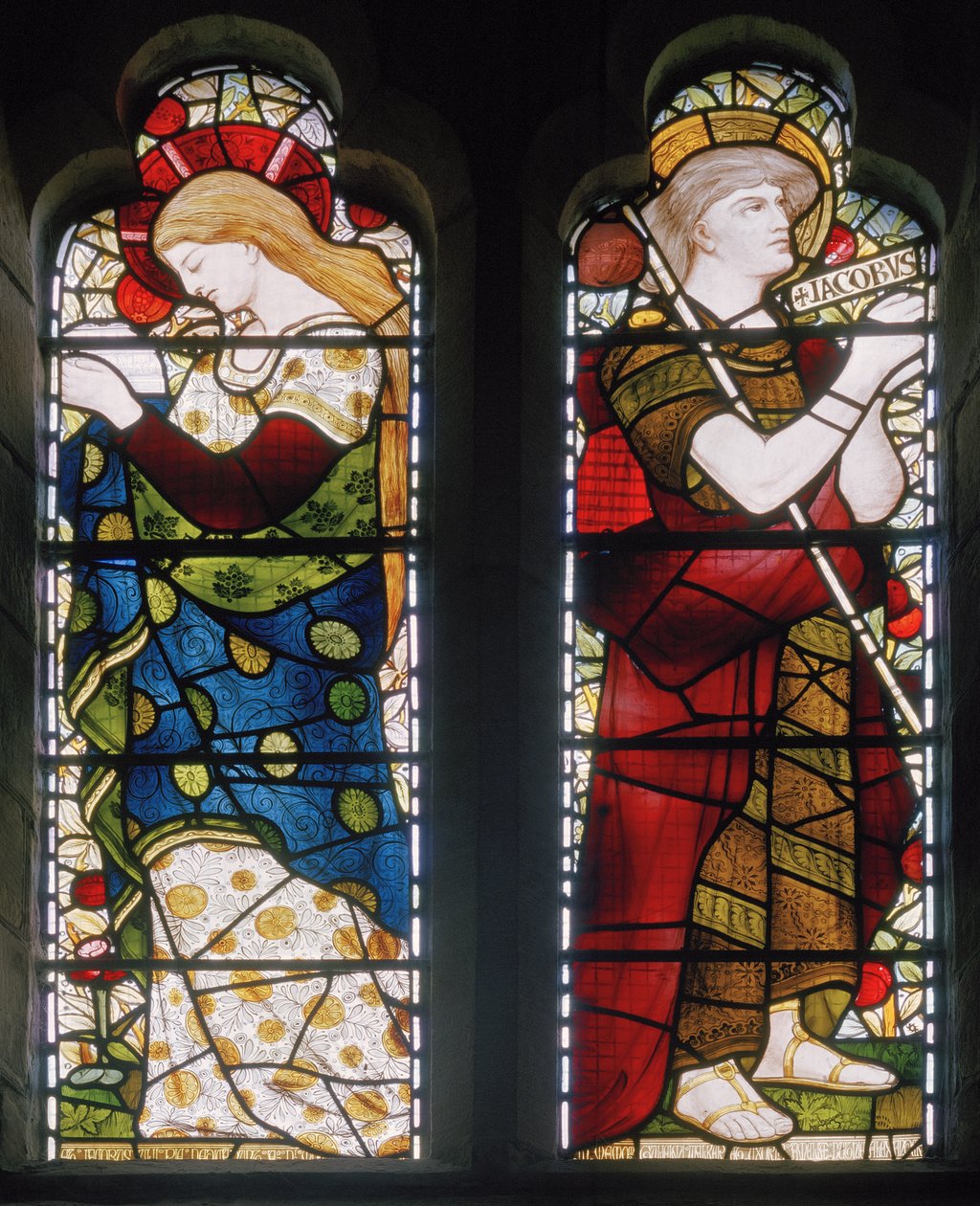 Mary Magdalene and Jacob, St Machars Cathedral, Aberdeen, 1871 by Daniel Cottier