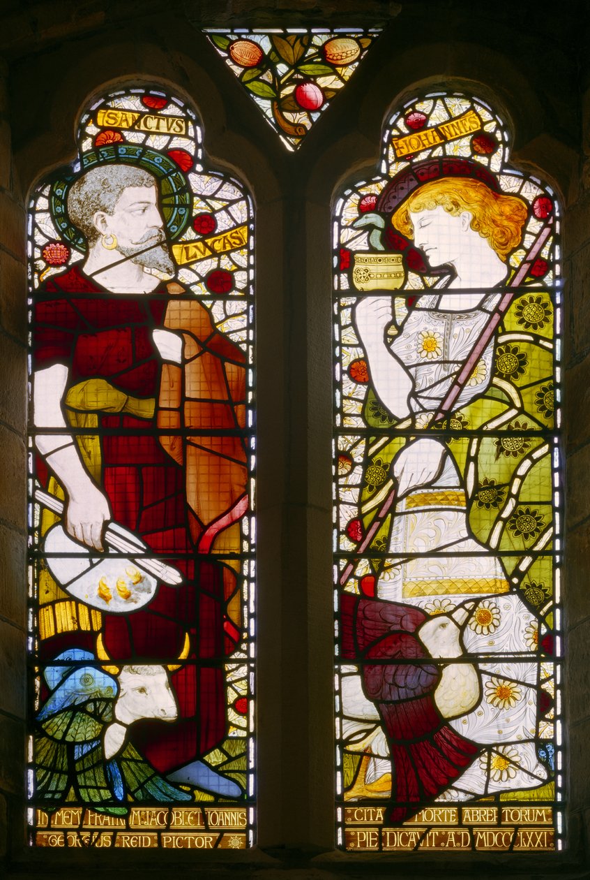 St Luke ve St John, St Machars Katedrali, Aberdeen, 1871 by Daniel Cottier